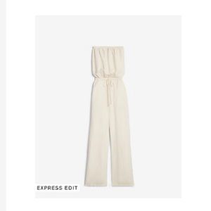 NEW WITH TAGS-linen blend jumpsuit